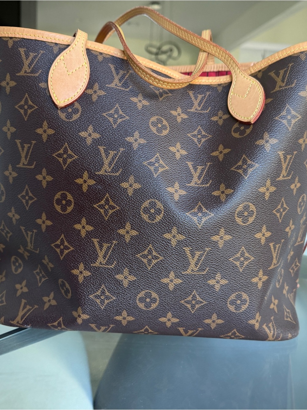 Louis Vuitton Neverfull MM Monogram with Cherry Interior